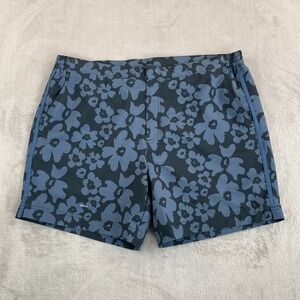 Fair Harbor Sextant Swim Trunks 7" Inseam Men 36 Navy Floral‎ Lined Beach *READ